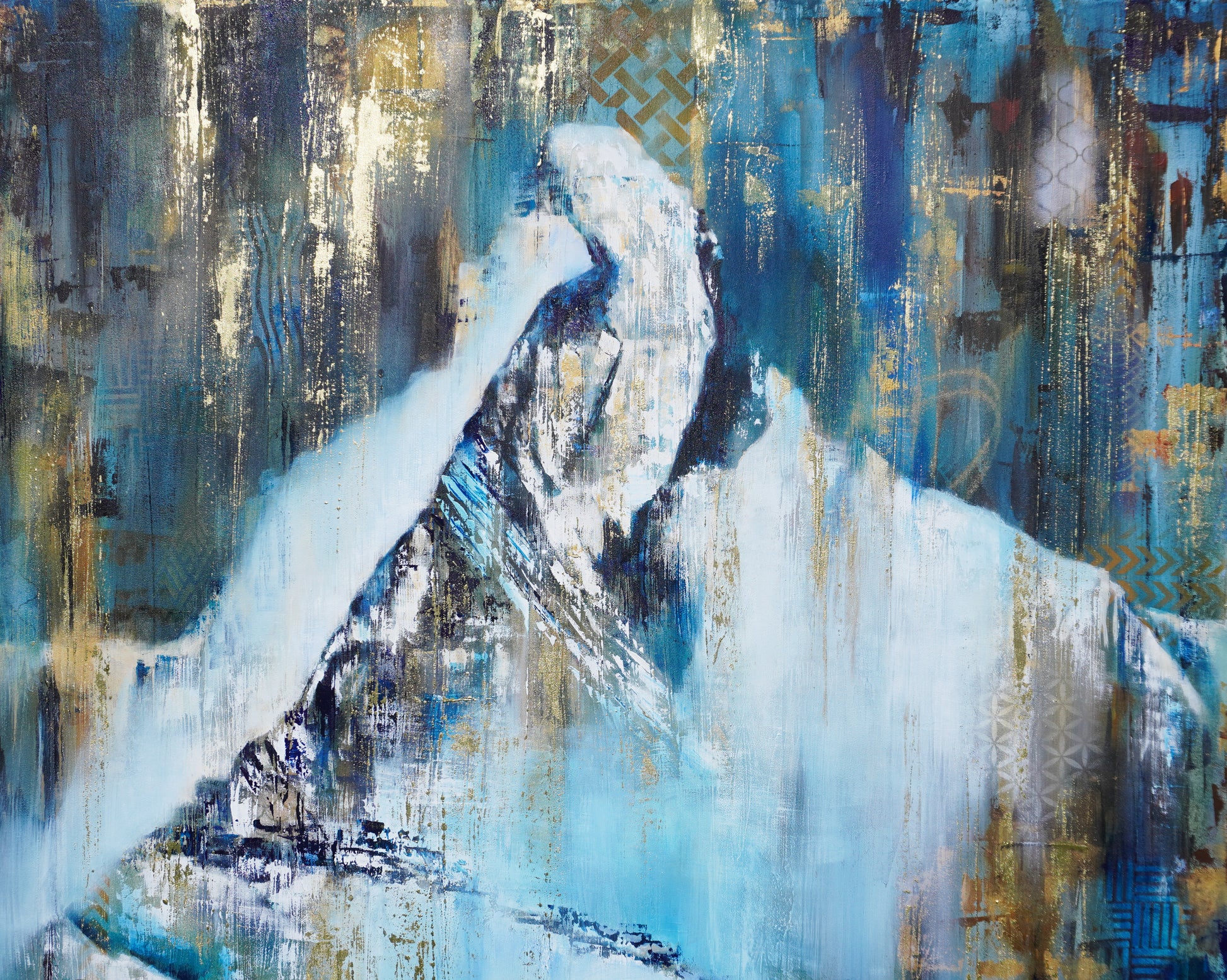 Golden light — original painting by Pavlinsky, alpine luminosity, Zermatt