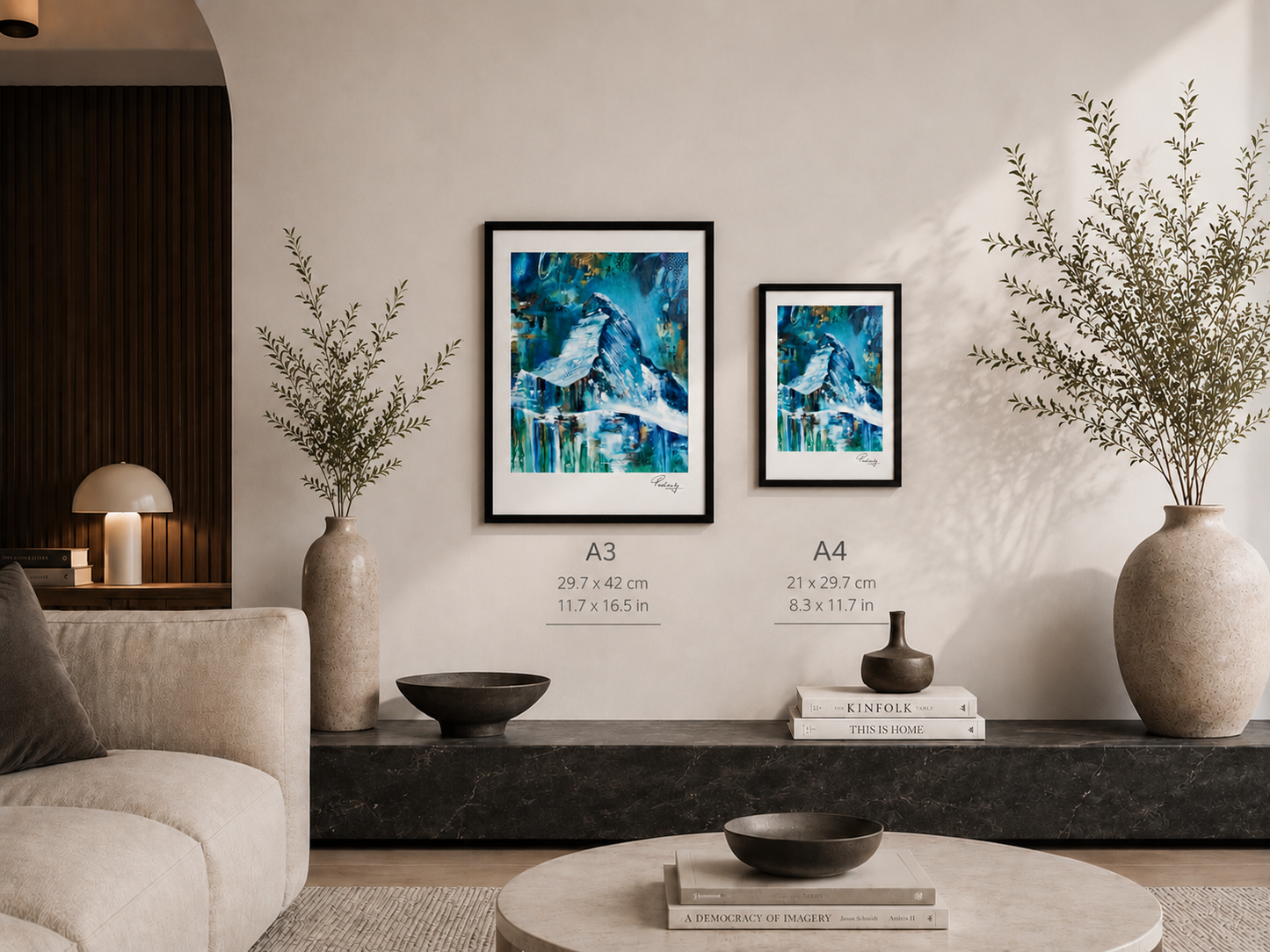 Jenseits der Grenzen – Kunstdruck